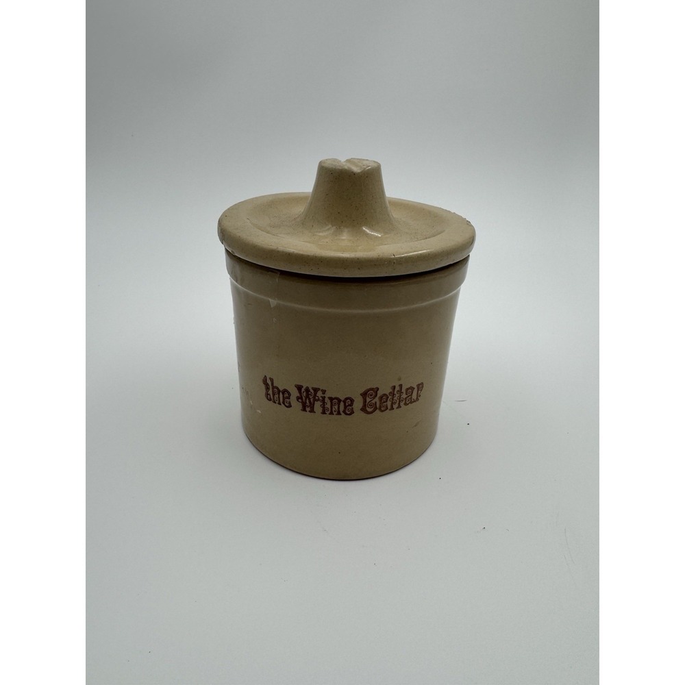 Vintage‎ Wine Cellar Cheese Crock Stoneware - Picture 3 of 7
